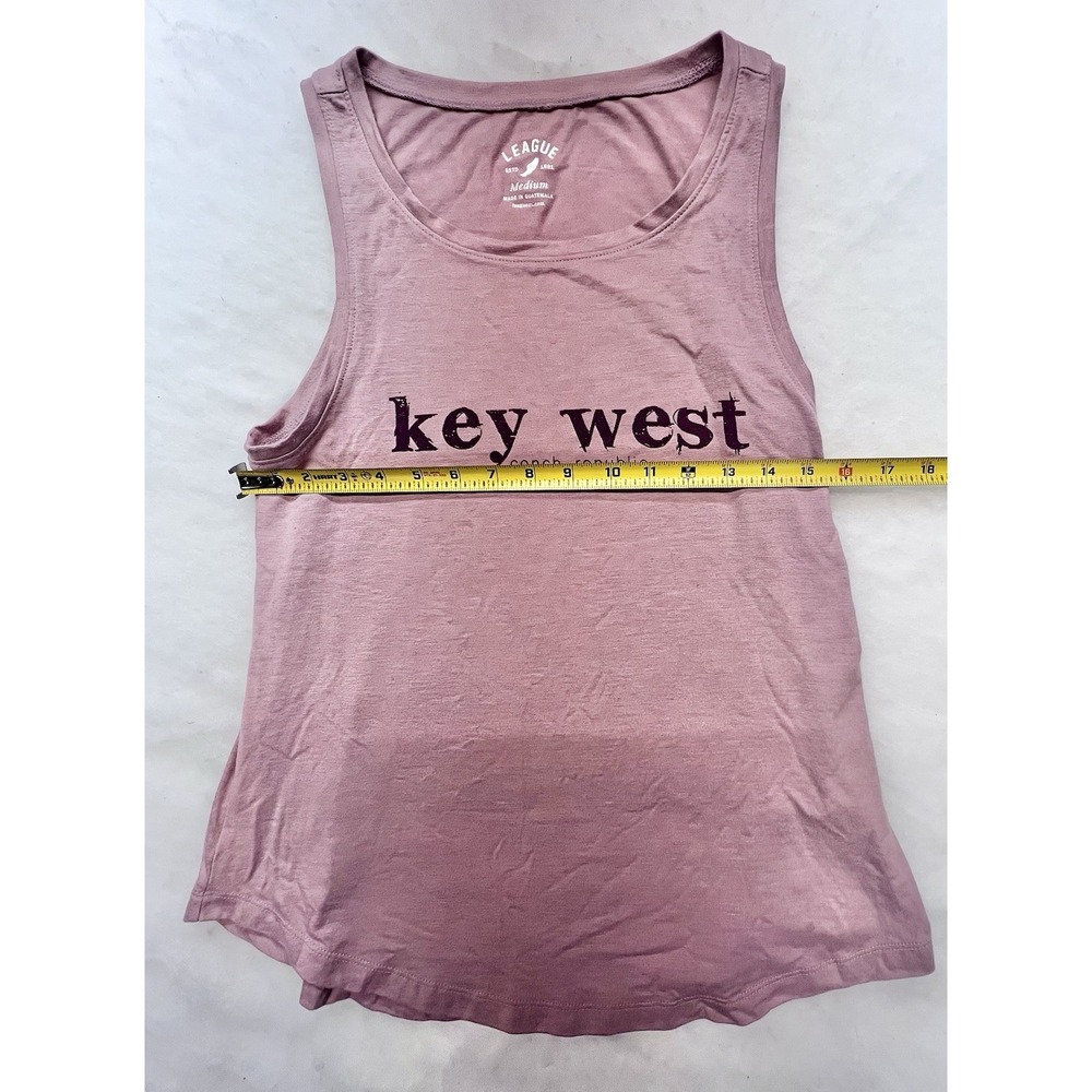 Key West Womens League Tank Top Pink M Sleeveless Shirt - Picture 4 of 7